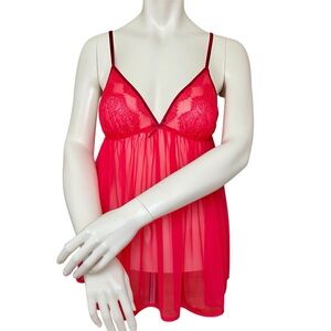 Victoria’s Secret Red Lace Teddy